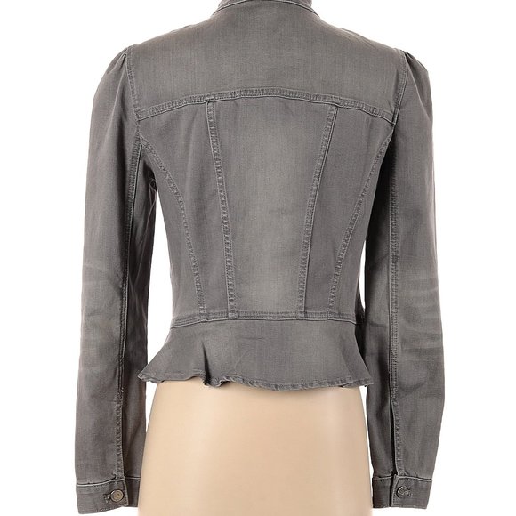 TRDUP- NWOT a White House Black Market grey denim jacket - Picture 2 of 7